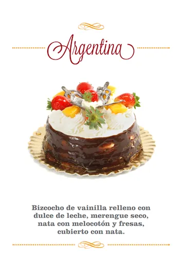 Tarta del catalogo de encargos de VeoCafe