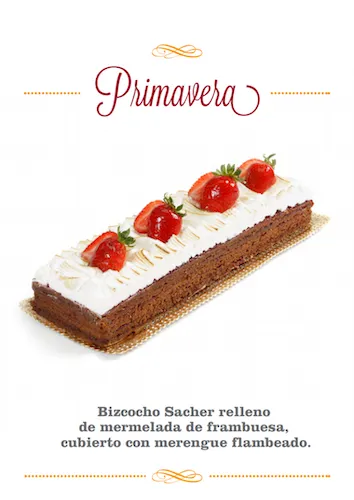Tarta del catalogo de encargos de VeoCafe